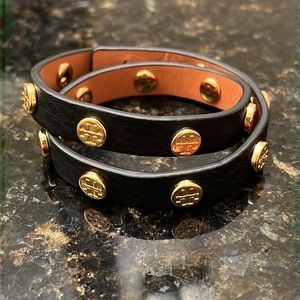 Tory Burch Leather Double Bracelet